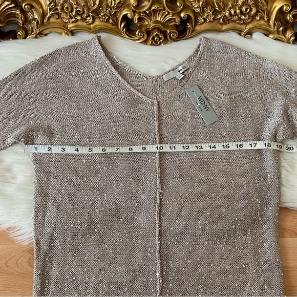 WD.NY Sequin Taupe Knit Sweater - Picture 5 of 10